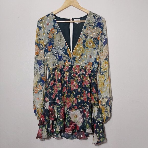 Hemant & Nandita Della Ruffle Mini Dress Great Condition - Med - Picture 3 of 15